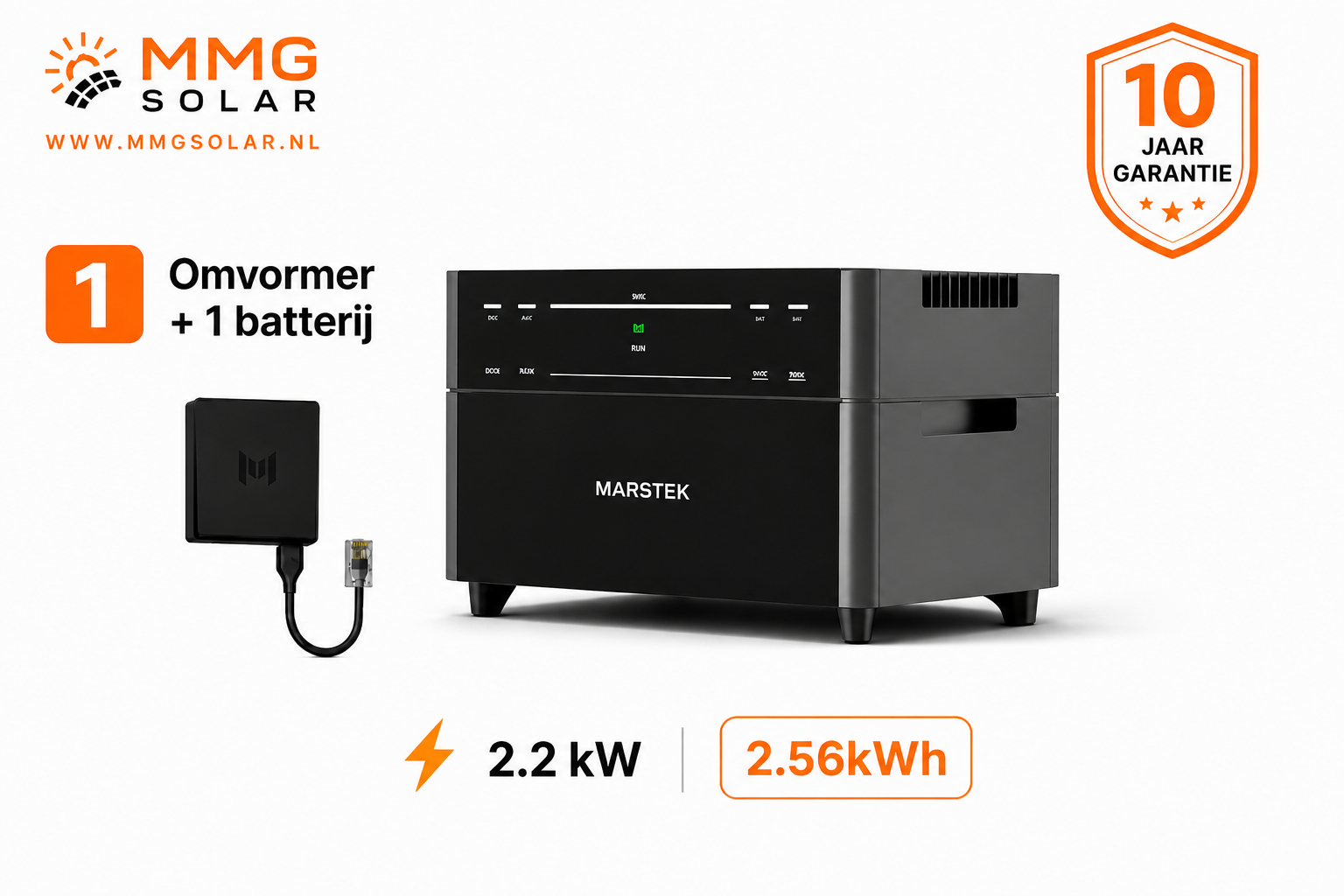 Marstek Venus D – Omvormer + 1 Batterij (2.56 kWh) Inclusief p1 meter